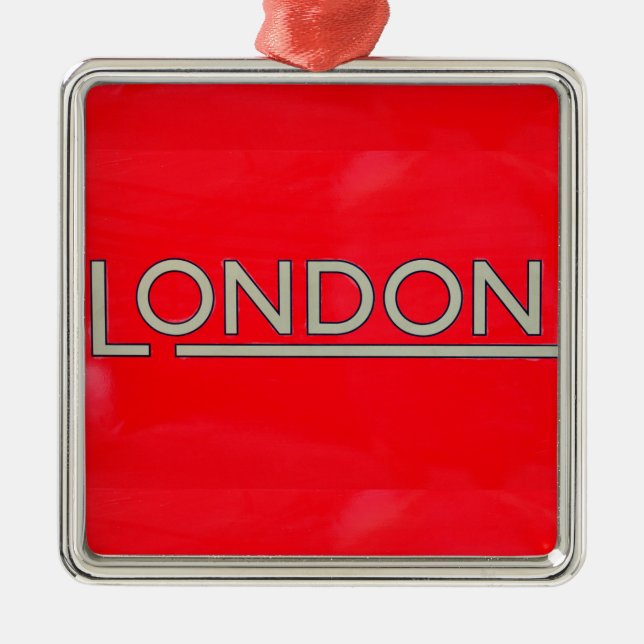 London Metal Ornament (Front)