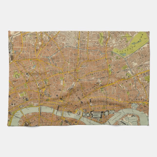 London Northeast Tea Towel (Horizontal)