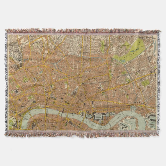 London Northeast Throw Blanket (Front)