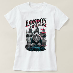 London Overcast Vintage Graphic Tee, Retro British T-Shirt