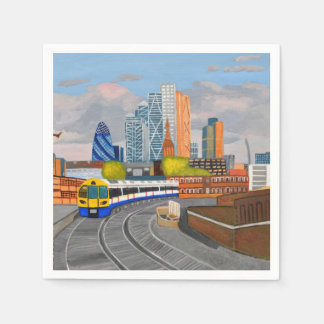 London Overground Paper Napkins 