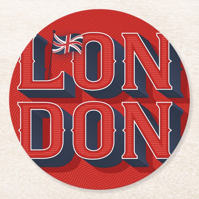 London Paper Coasters (Front)
