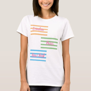 London,Paris & New York Design T-Shirt