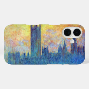 London Parliament in Winter by Claude Monet iPhone 16 Case