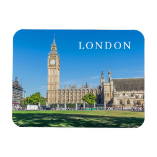 London Parliament Square view fridge magnet