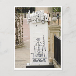 London Phone Booth Art Vintage Photo  Postcard