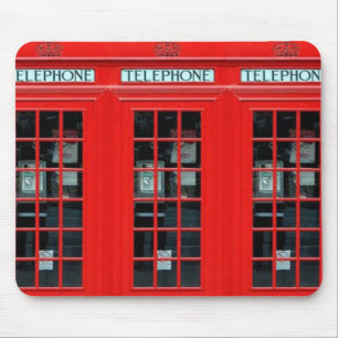 London Phone Booth Mouse Pad