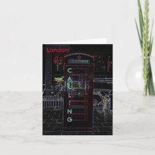 London Phone Booth Notecard