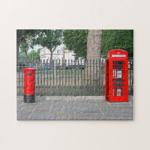 London phone booth & postbox jigsaw puzzle