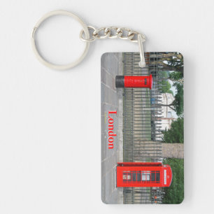 London phone booth & postbox key ring