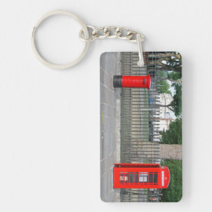 London phone booth & postbox key ring