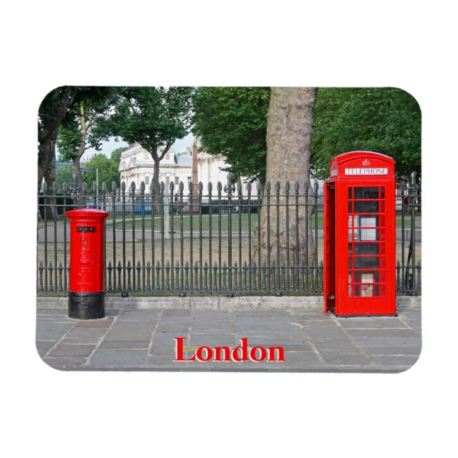 London phone booth & postbox magnet (Horizontal)