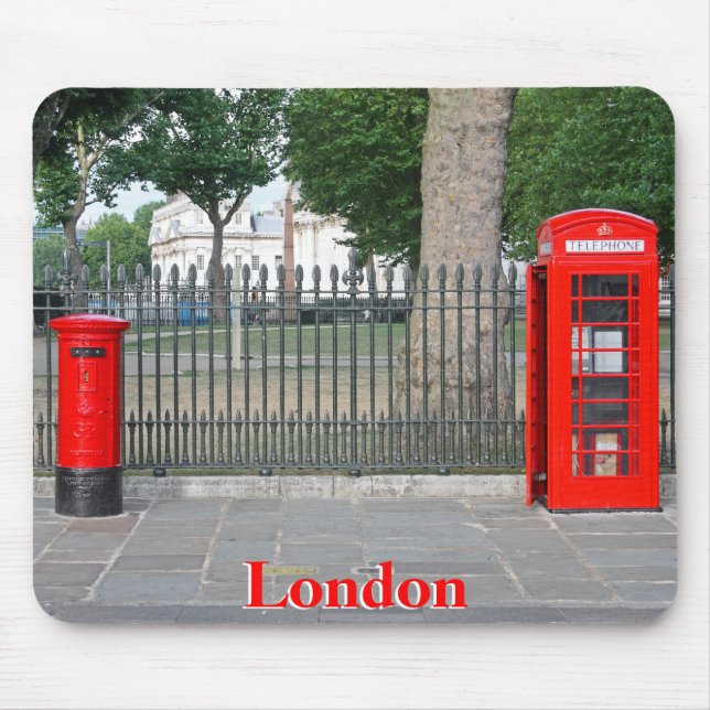 London phone booth & postbox mouse pad (Front)