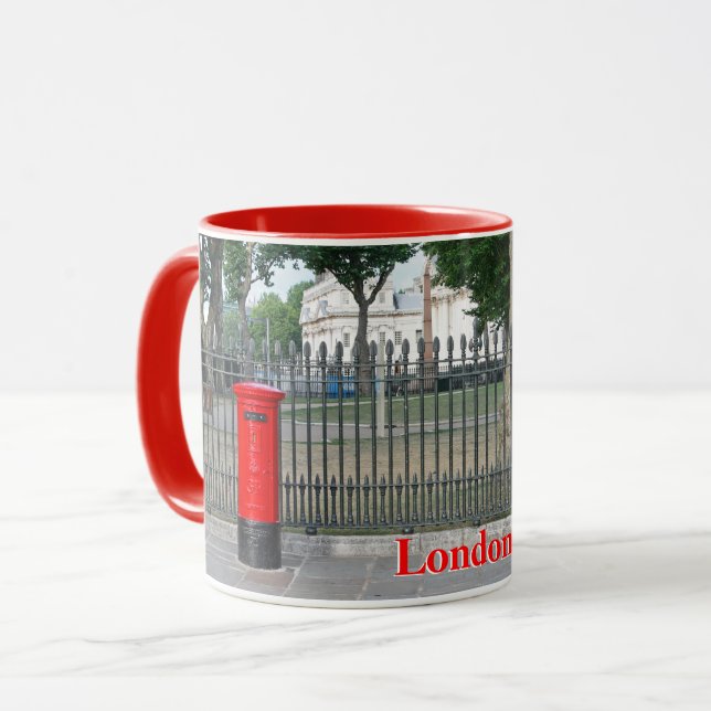 London phone booth & postbox mug (Front Left)