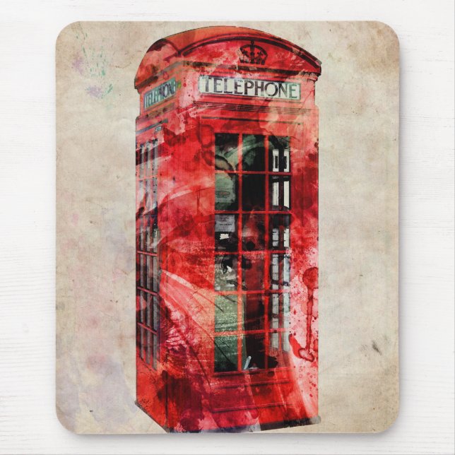 London Phone Box Mouse Pad (Front)