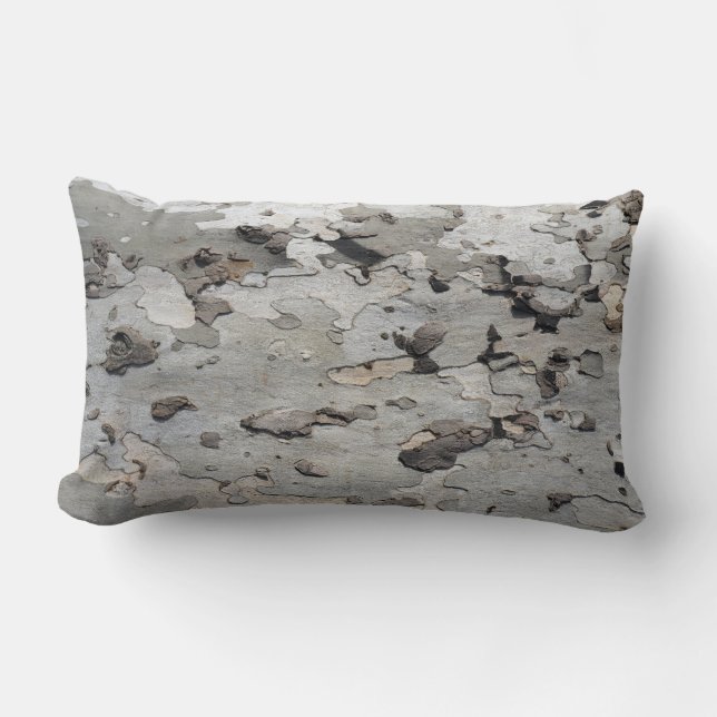 London plane tree Platanus texture pattern nature Lumbar Cushion (Front)
