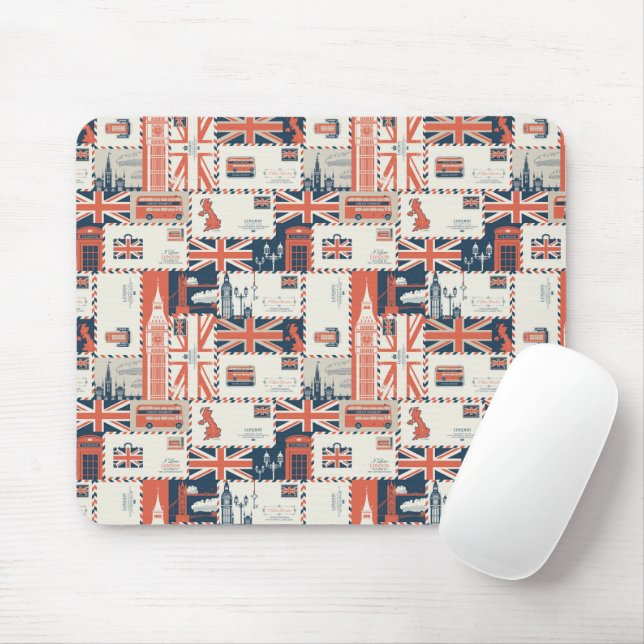 London Post Mouse Pad (With Mouse)