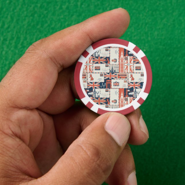 London Post Poker Chips (Hand)