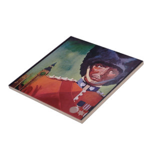 London Poster Ceramic Tile