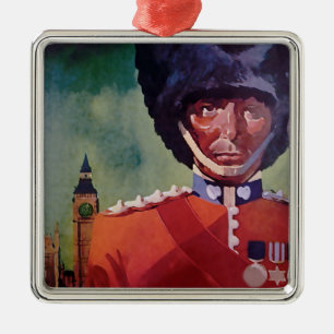 London Poster Metal Ornament