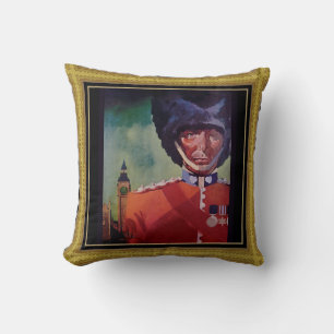 London Poster Throw Pillow