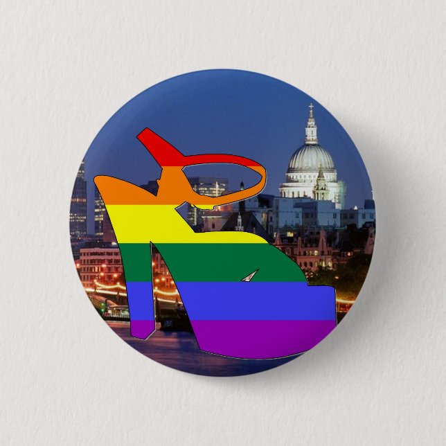 London Pride 6 Cm Round Badge (Front)