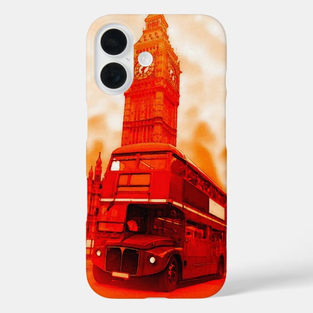 London Red Bus Big Ben Case-Mate iPhone Case (Back)