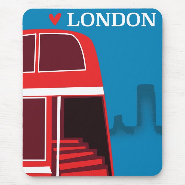 London Red Bus Mouse Pad (Front)