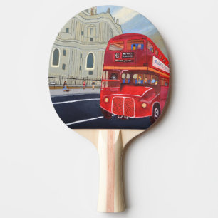 London Red Bus Ping Pong Paddles
