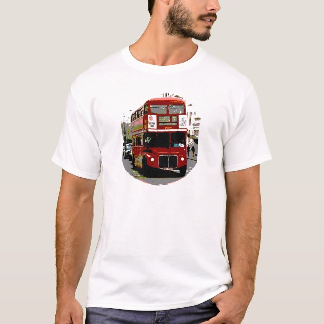 London Red Bus Routemaster Buses T-Shirt (Front)