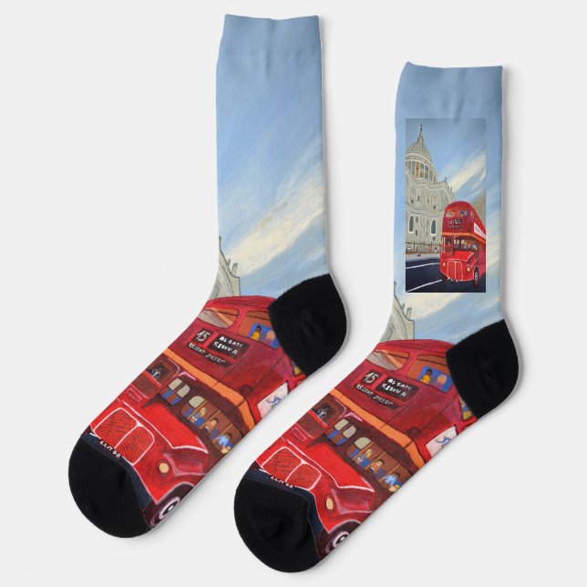 London Red Bus socks  (Left)