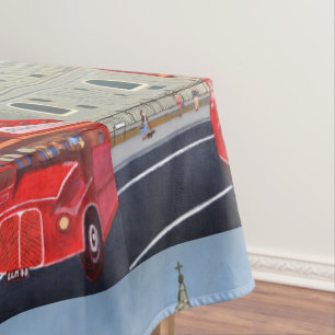 London Red Bus tablecloth 