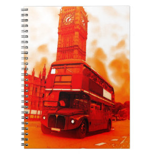 London Red Bus & the Big Ben Notebook