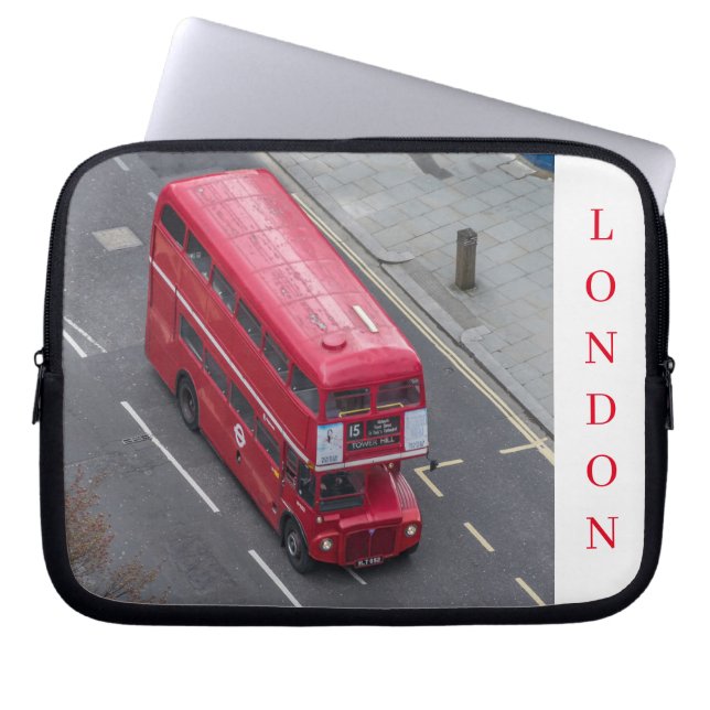 London red bus view laptop case (Front)