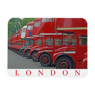 London red buses fridge magnet