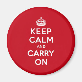 London Red Keep Calm and Carry On Magnet