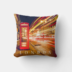 London: Red Phone Booth, Car Lights Cushion