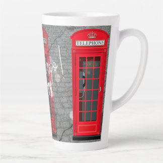 London Red Phone Booth Latte Mug