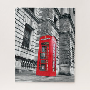 London Red Phone Box - 16x20 - 520 pcs. Jigsaw Puzzle