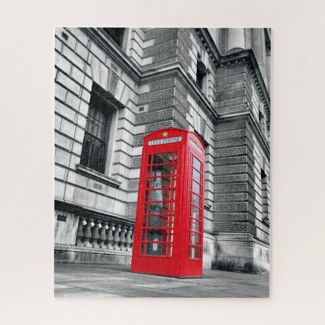 London Red Phone Box - 16x20 - 520 pcs. Jigsaw Puzzle (Vertical)