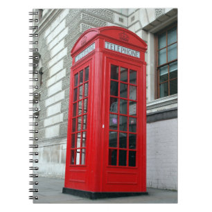 London Red Phone Box Notebook