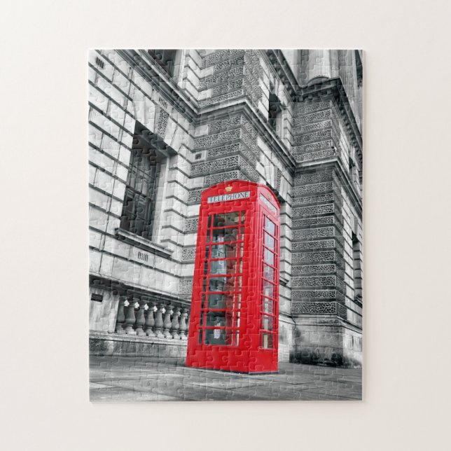 London Red Phone Box Puzzle - 11x14 - 252 pcs. (Vertical)