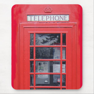 London Red Telephone Box Mouse Pad