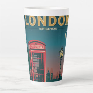 London Red Telephone Latte Mug