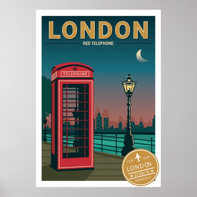London Red Telephone Poster (Front)