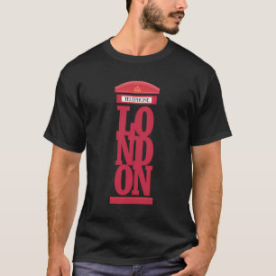 London Red Telephone T-Shirt London Graphic Design