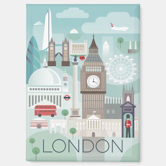 London Refrigerator Magnet (Front)