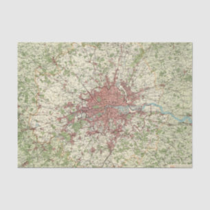 London Region Map Tissue Paper