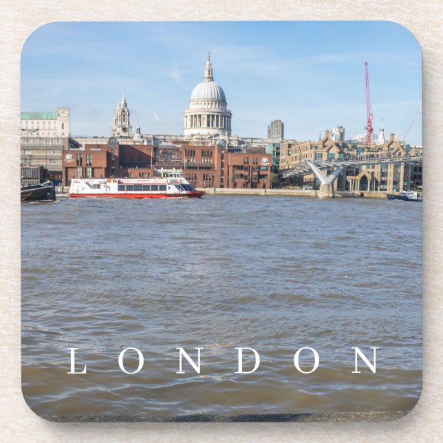 London river Thames view coasters (Front)