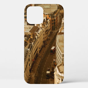 London rooftop view panorama with urban architectu iPhone 12 case